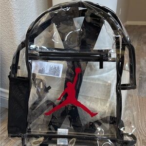 Youth Jordan brand clear backpack